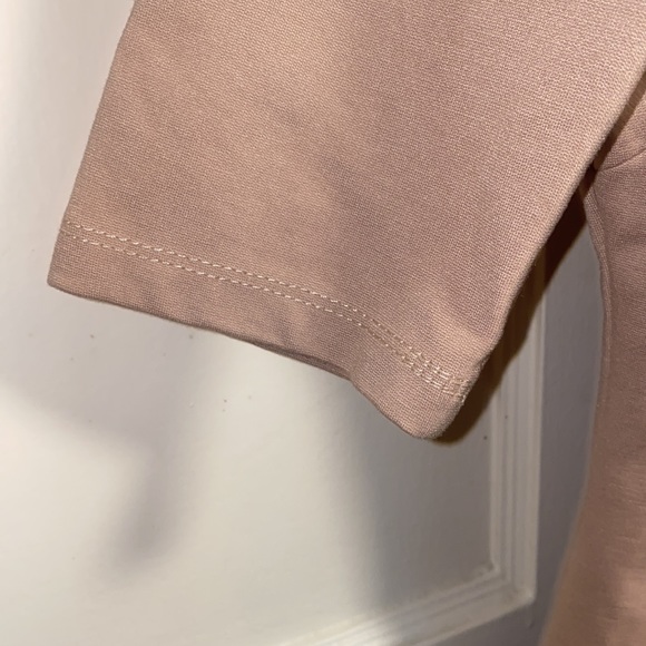 LuLu’s Large Tan Short Sleeve Open Back Midi Dress - Picture 9 of 10